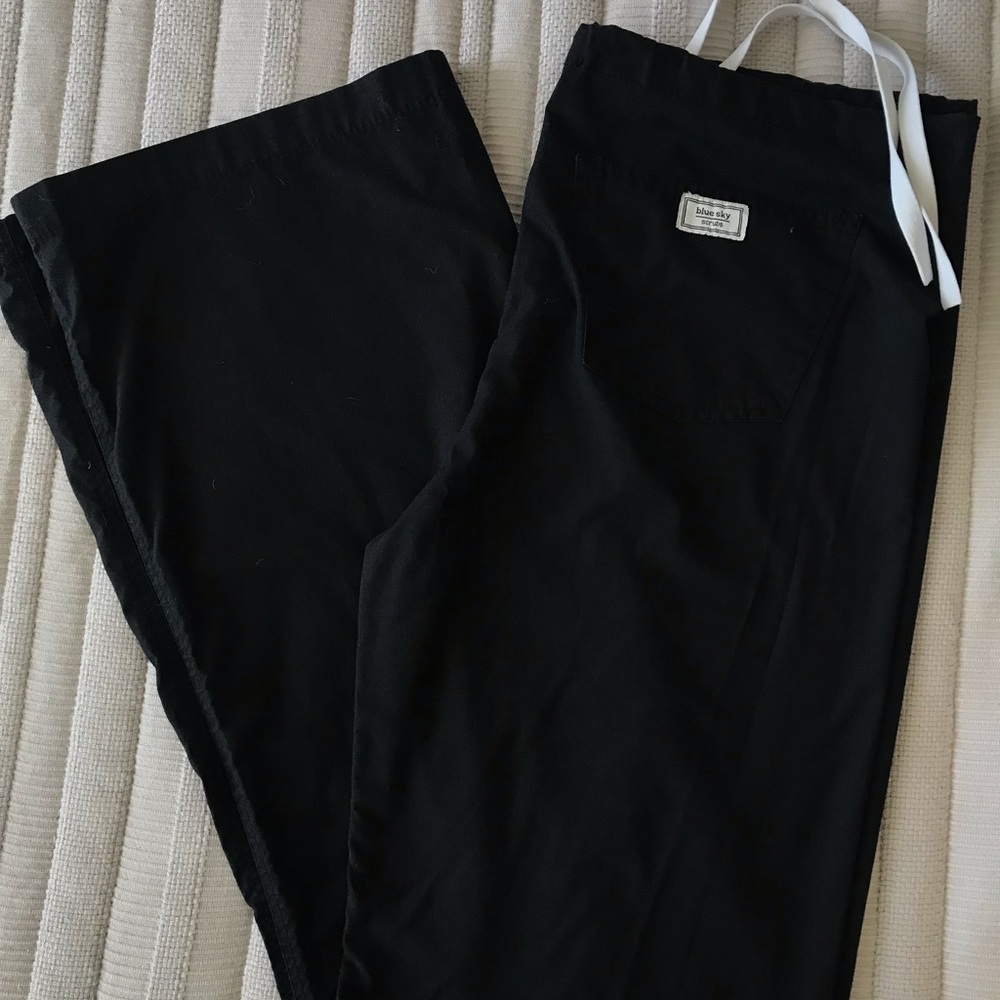 Blue Sky Scrubs Black XS Tall Classic Pants